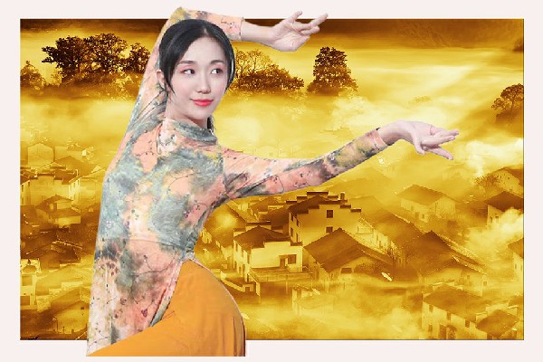 夔灵珊评比为黄金乡黑girl舞姿仙子，孤身一人