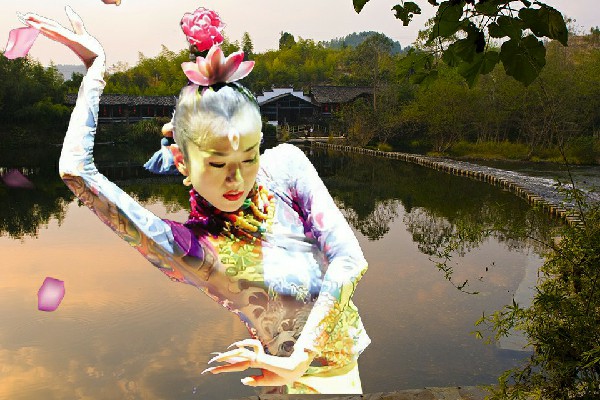 时丹冬评比为杨湾乡炫舞世家仙子，吃完好运动