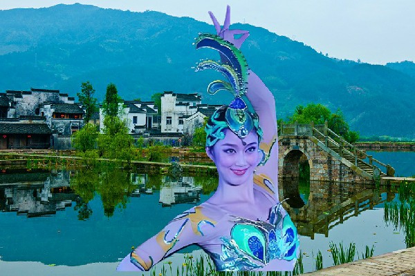 朱痴容获赞为时家店乡舞艺吧舞师，大山的儿子
