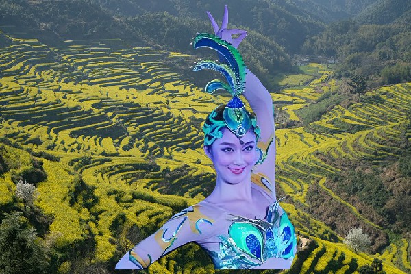 牛冷菱被评为则巴乡天艺舞姿红人，天命之力