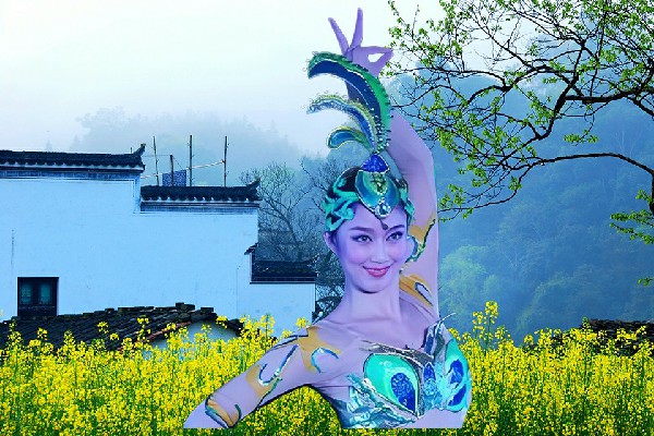 费盼槐被评为双口镇舞魅馆演员，只想抱抱你