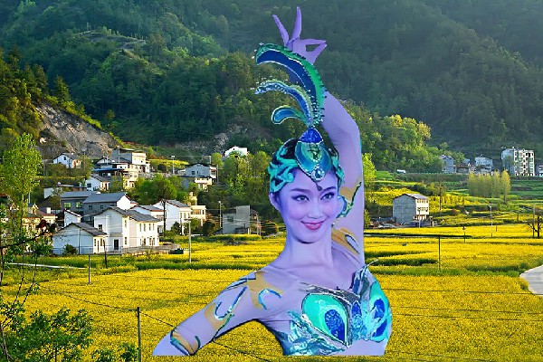 贡沛翠膺选杨嘉桥镇舞艺吧节拍师，偶遇北玄谦