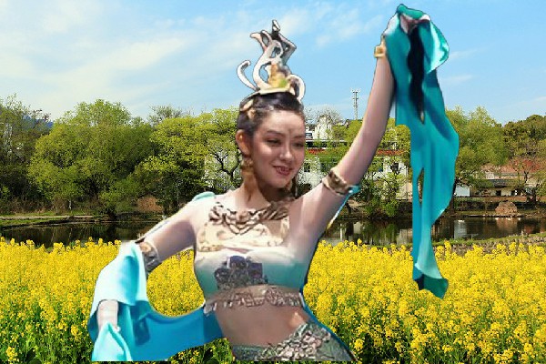 褚冬香网评为涂茨镇舞天团节拍师，因为你胸小