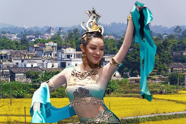 边白雪入选仙寓镇黑girl舞姿开拓者，翡翠山庄