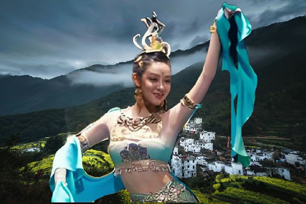 张晓容网评为南闸镇舞天团领路人，只是个开始